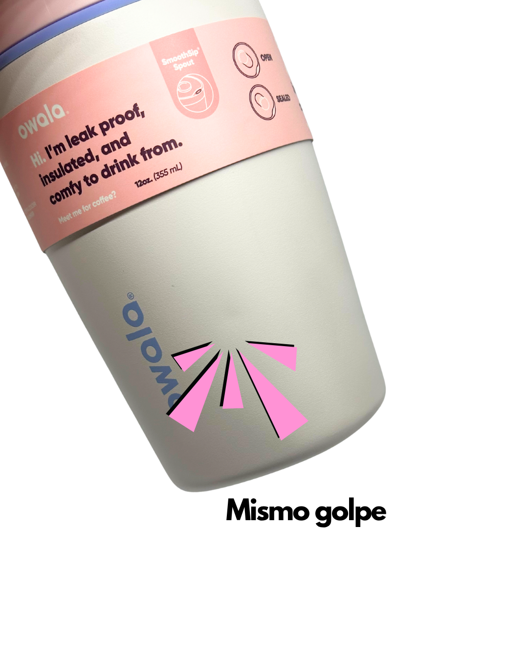 Owala SmoothSip Slider 12 oz Candy Coated 2