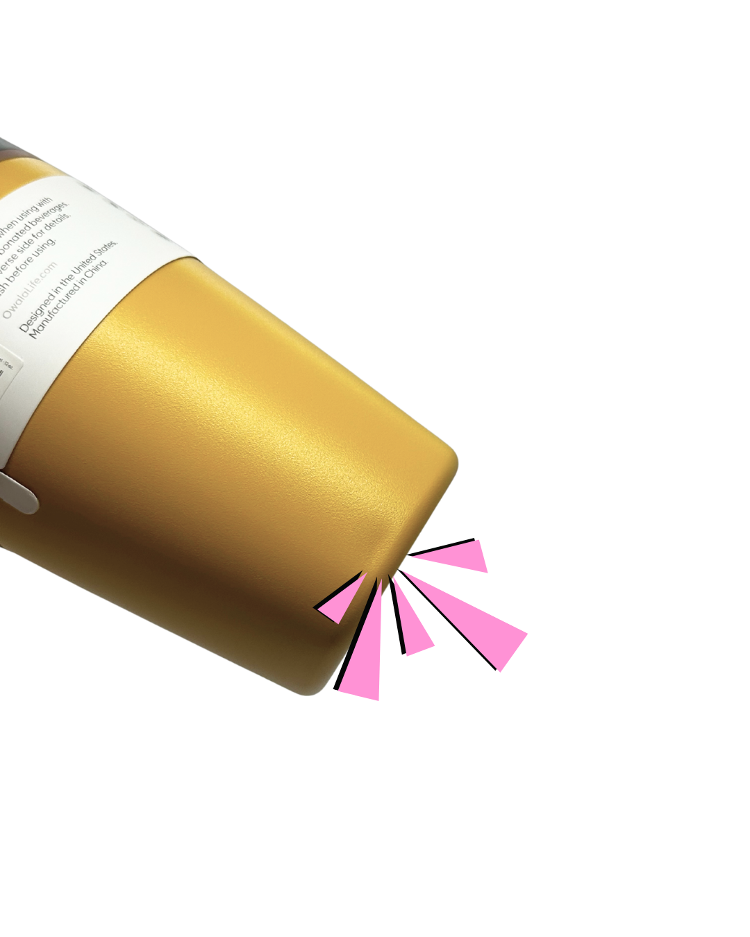 Owala SmoothSip Slider 12 oz Golden Quest 1