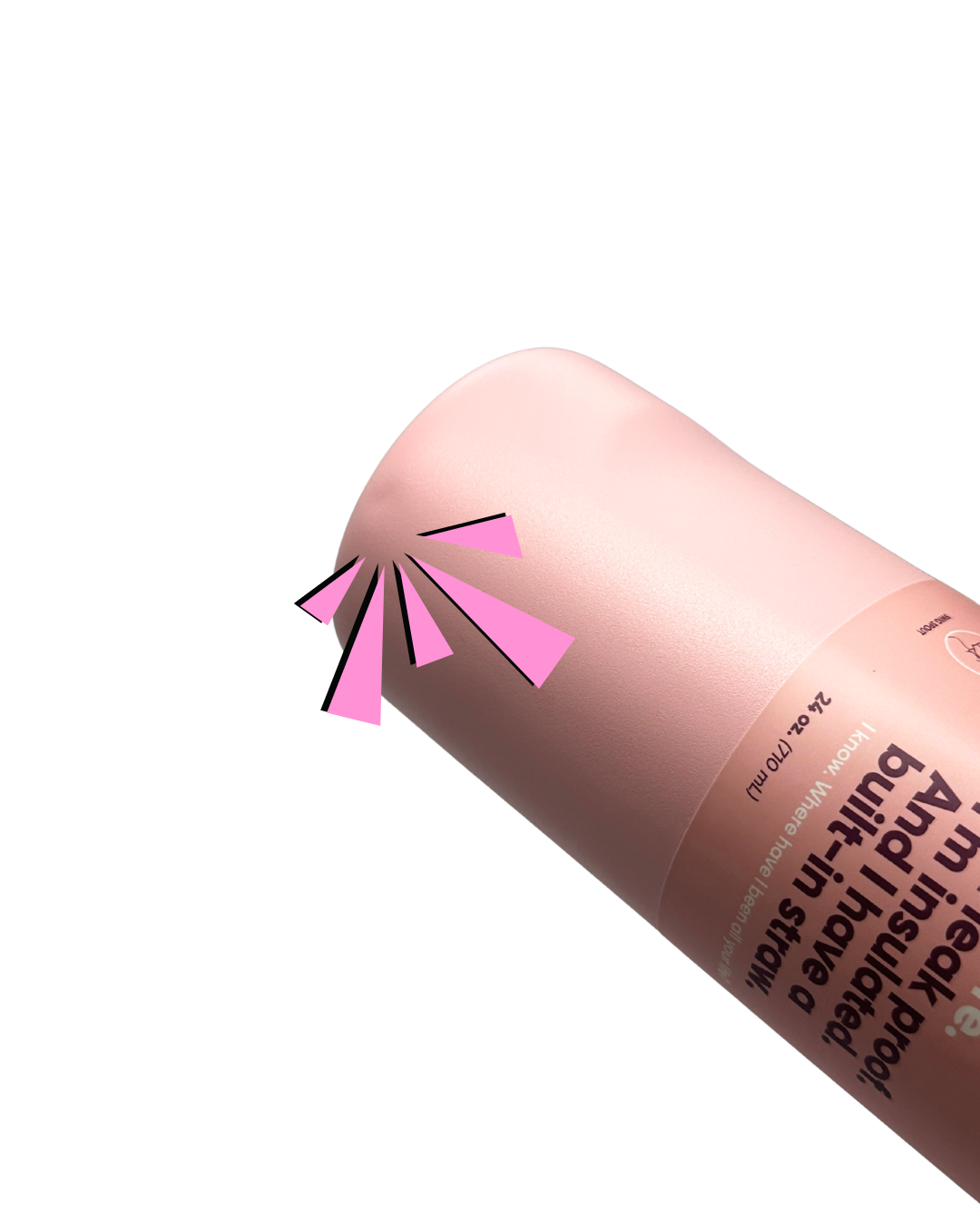 Owala FreeSip 24 oz Rose Quartz 2