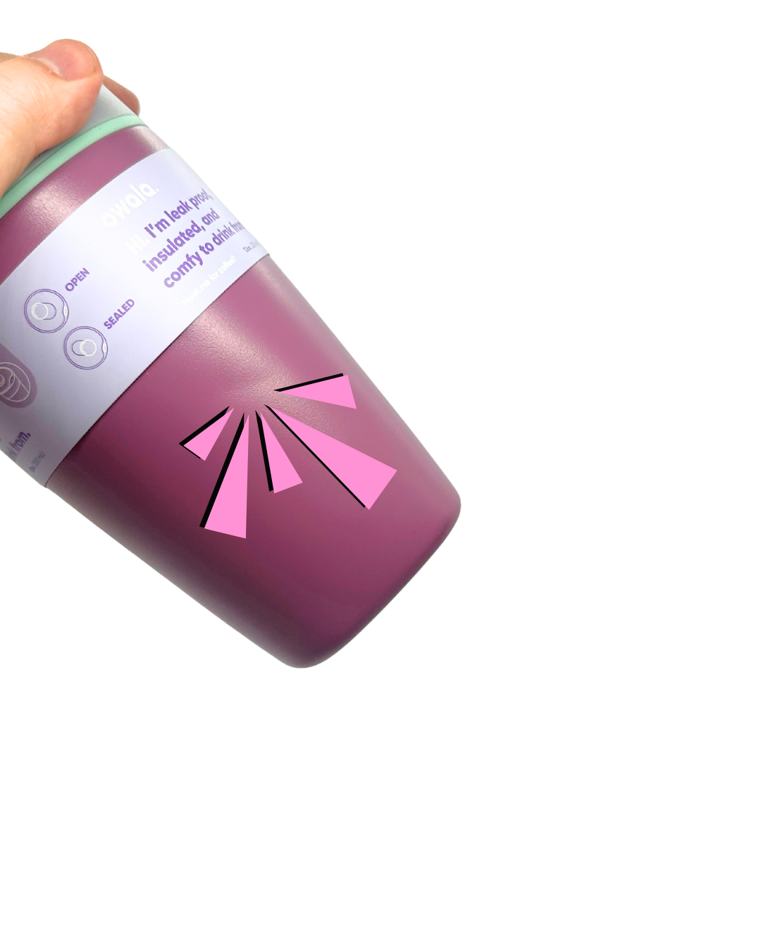 Owala SmoothSip Slider 12 oz Plum Perfect 1