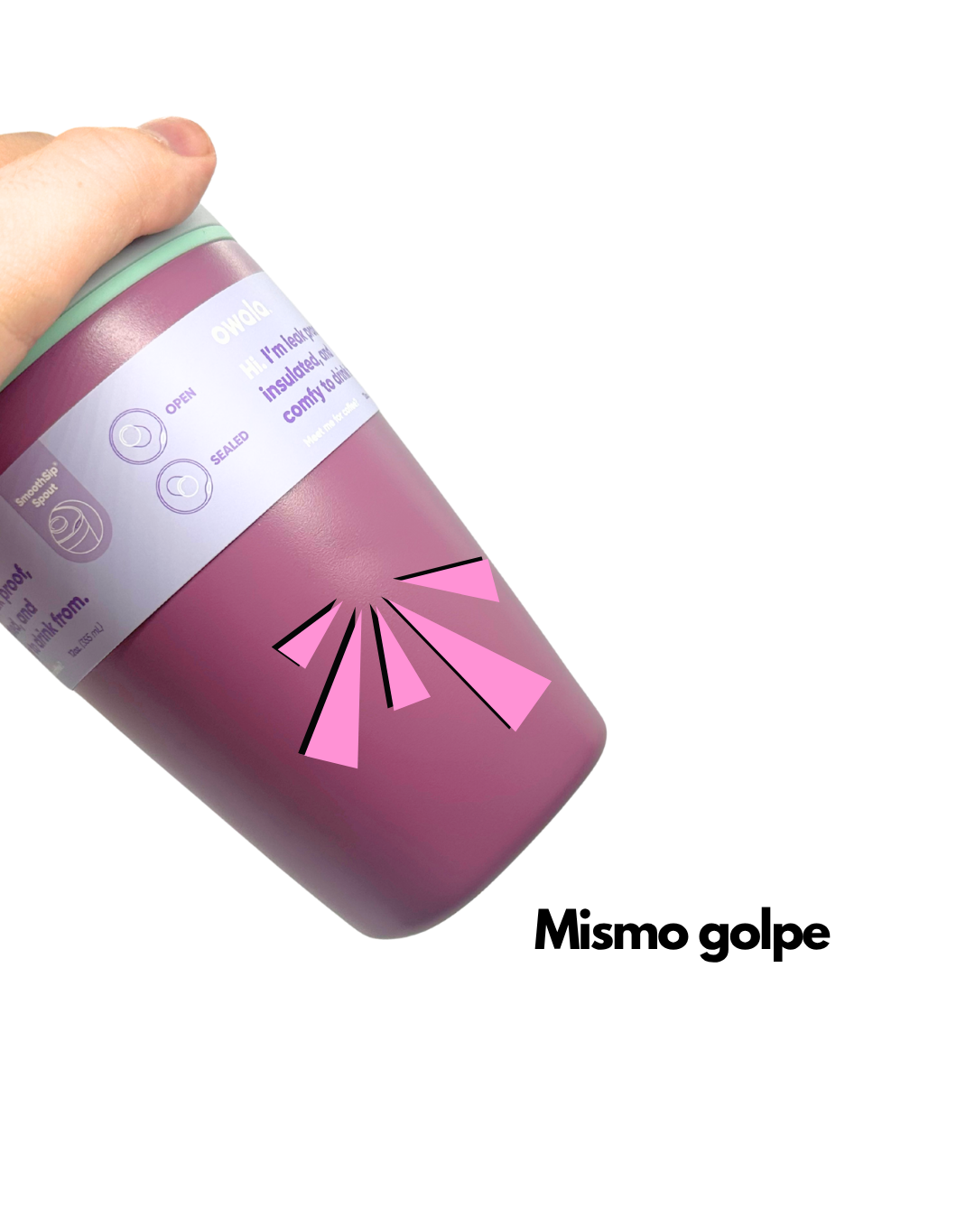 Owala SmoothSip Slider 12 oz Plum Perfect 1