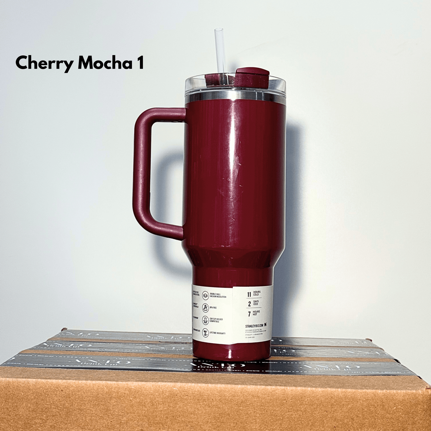 Stanley Quencher H2.0 Cherry Mocha 1