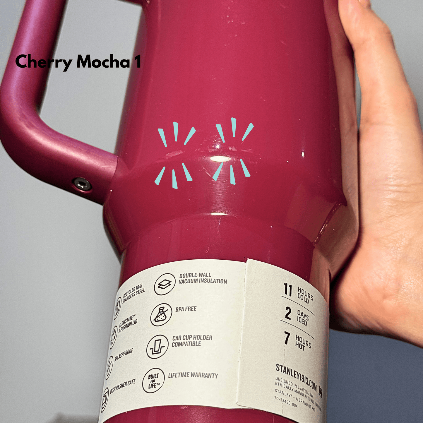Stanley Quencher H2.0 Cherry Mocha 1