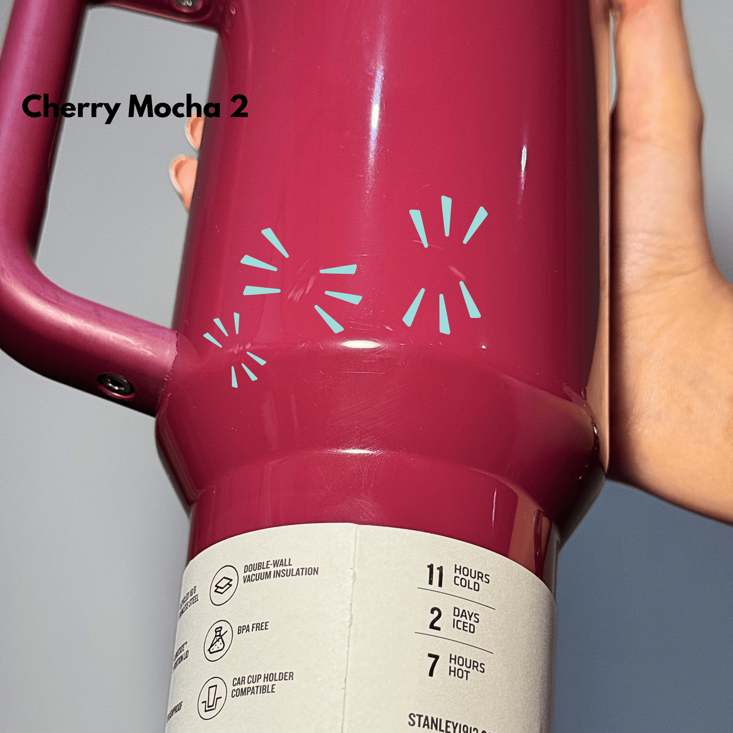 Stanley Quencher H2.0 Cherry Mocha 2