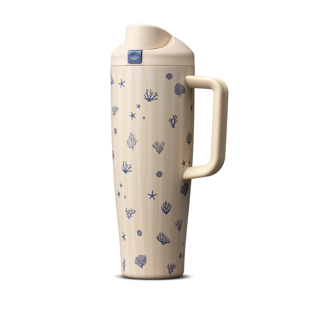 FreeSip Tumbler 40 oz Coral Cabana