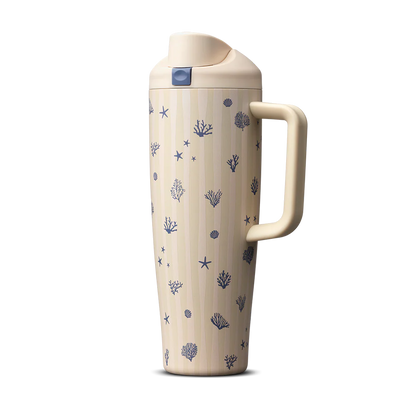 FreeSip Tumbler 40 oz Coral Cabana