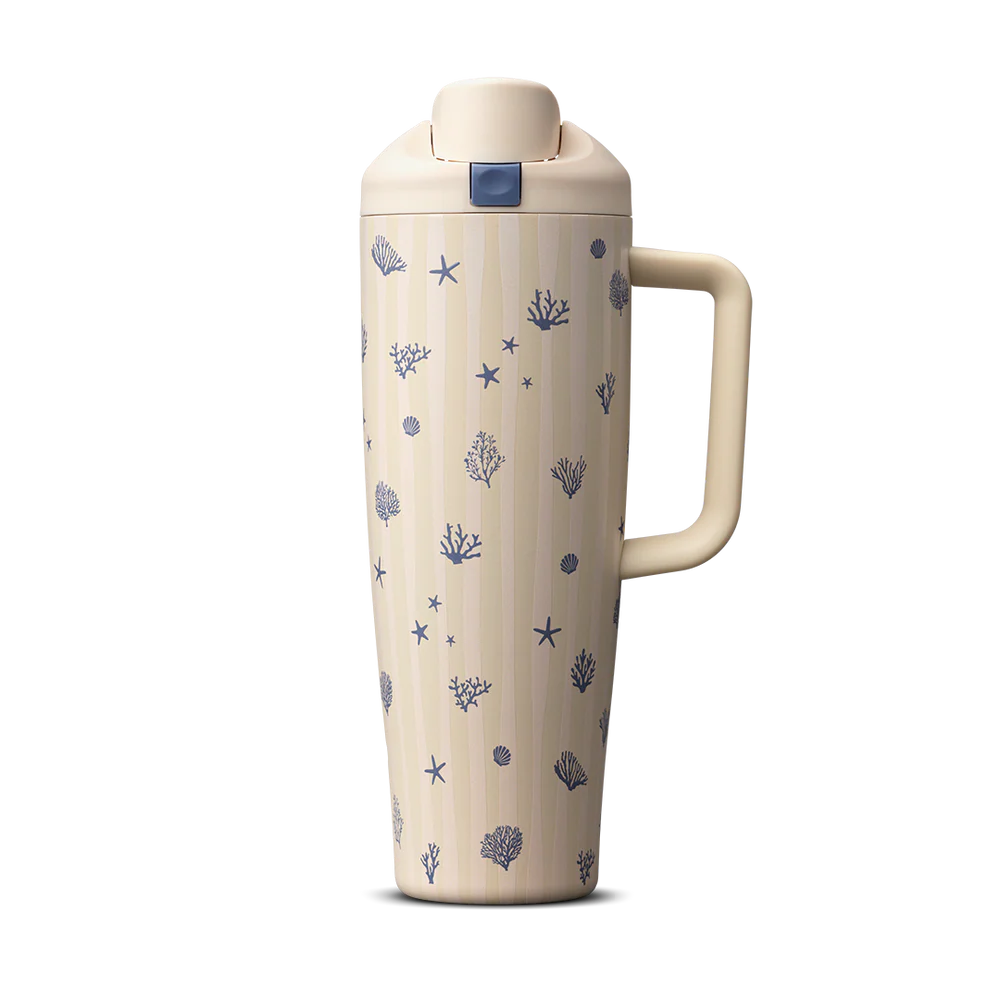 FreeSip Tumbler 40 oz Coral Cabana