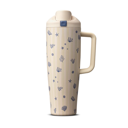 FreeSip Tumbler 40 oz Coral Cabana