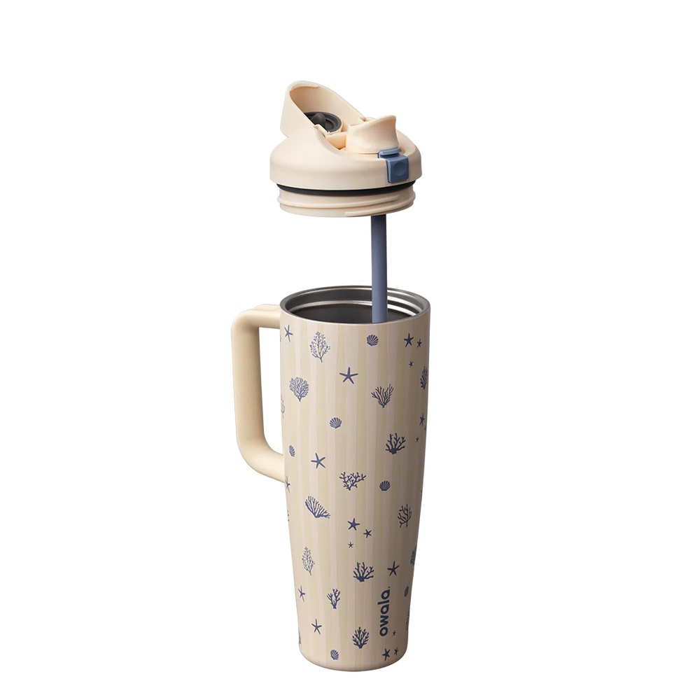 FreeSip Tumbler 40 oz Coral Cabana