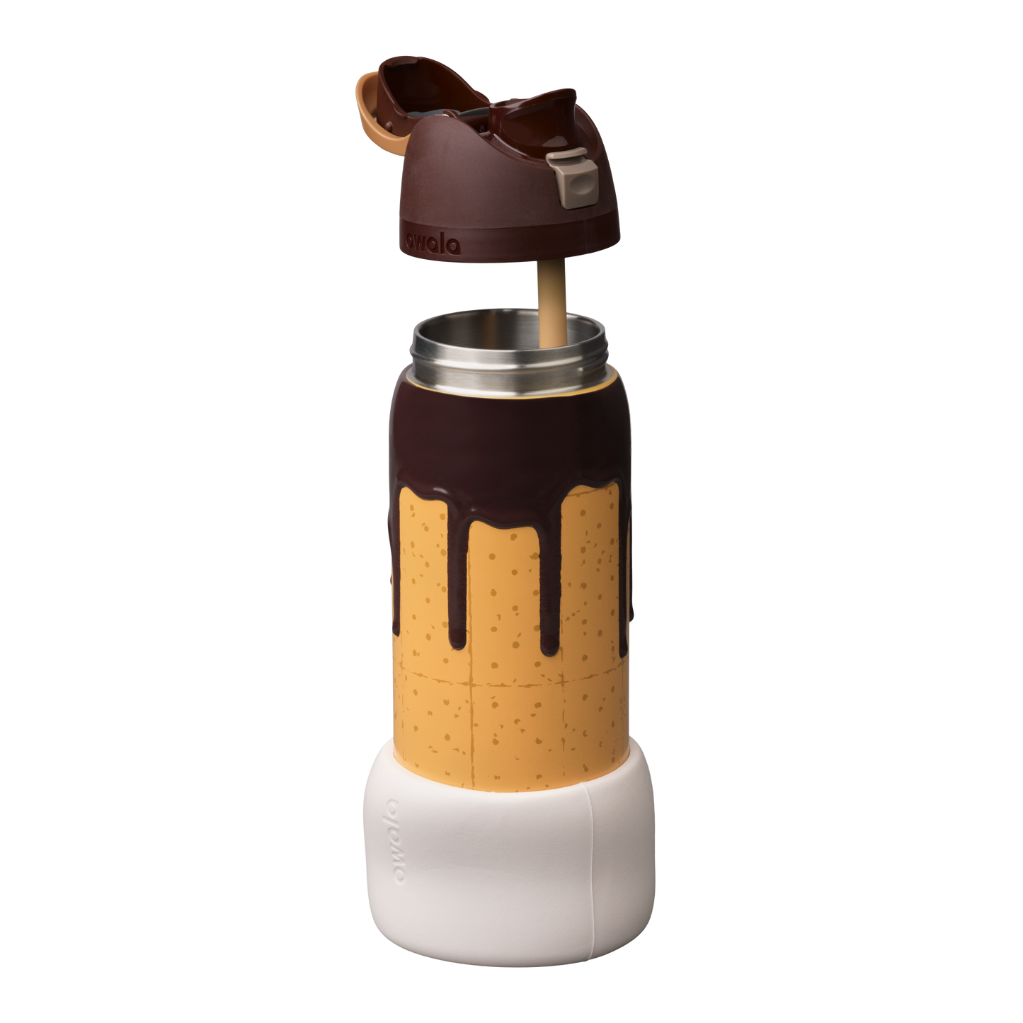 Owala FreeSip Gimme S'more — despiece de la botella y sus partes