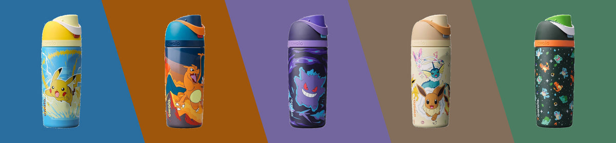Los cinco Owala x Pokemon