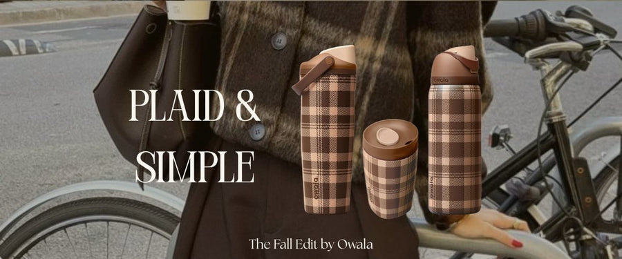 Owala Plaid & Simple: FreeSip, FreeSip Sway y SmoothSip Slider