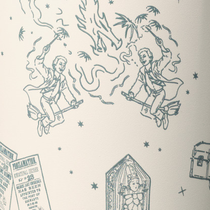 Detalle del grabado del FreeSip Sway 30 oz Harry Potter Vignettes