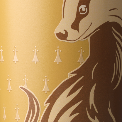 Detalle del grabado del FreeSip Sway 30 oz Hufflepuff