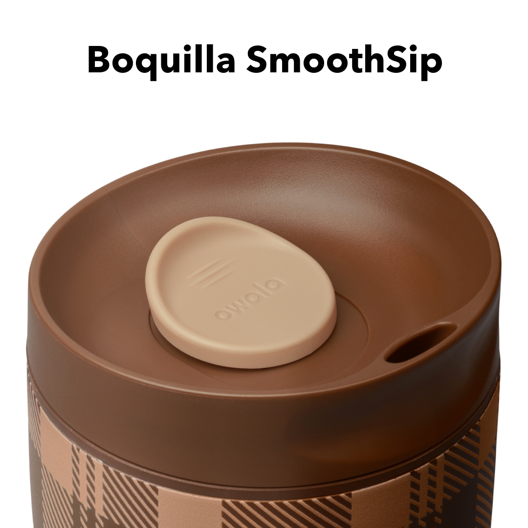 SmoothSip Slider 12 oz Plaid and Simple — boquilla SmoothSip