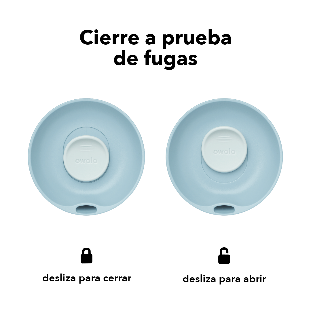 SmoothSip Slider 12 oz Toile Be Home — cierre a prueba de fugas
